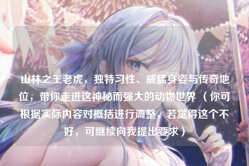 山林之王老虎,独特习性、威猛身姿与传奇地位,带你走进这神秘而强大的动物世界 (你可根据实际内容对概括进行调整,若觉得这个不好,可继续向我提出要求)